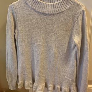 Ruffle hem sweater